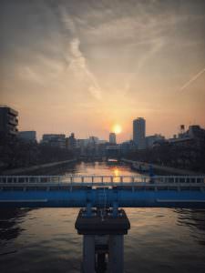 小名木川　夕景